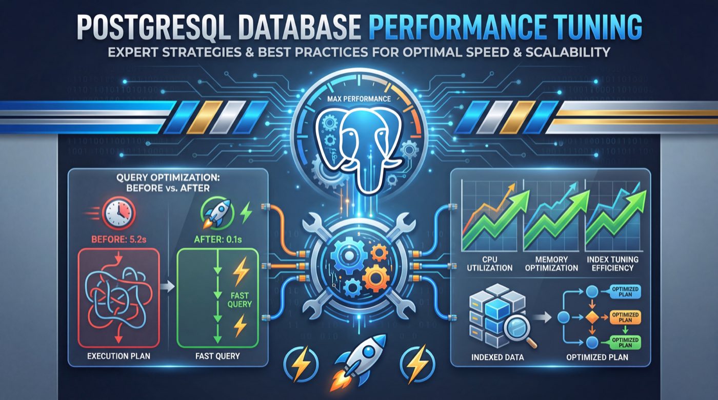 Illustration showing PostgreSQL performance tuning